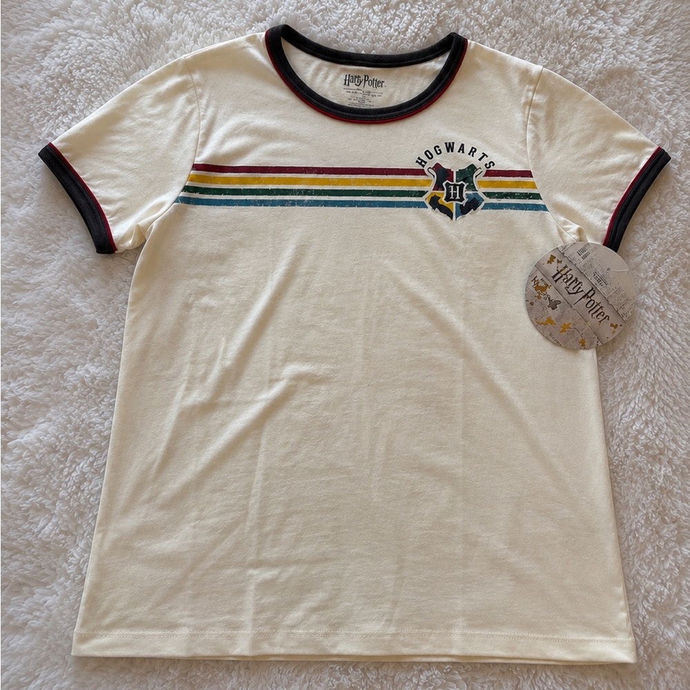 Harry Potter Hogwarts Stripe Ringer Tee